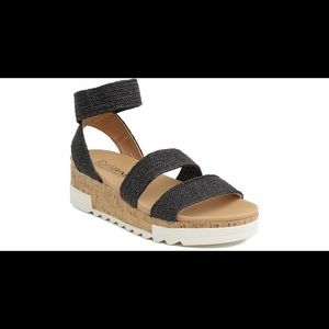 Catherine Malandrino Black Sandals with Ankle Stap